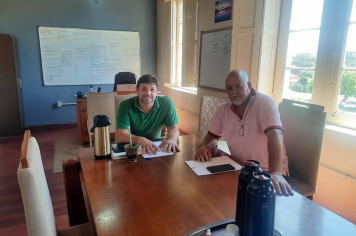 Visita do vereador Carlos Alberto Ferreira 