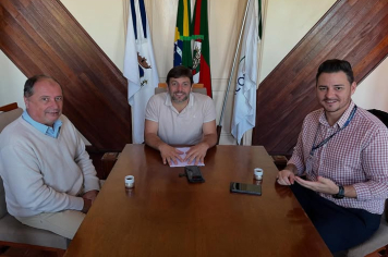 Visita do assessor da Casa Civil do Governo do Estado, David Martins.
