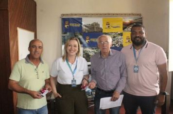 Prefeito Chola e Vice Cal Oliveira Recebem Visita do Banrisul!
