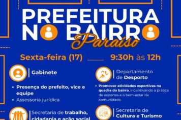 Prefeitura no Bairro: ação no Paraíso! 