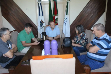 Visita dos artesãos do município