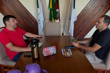  visita do assessor do deputado estadual Dirceu Franciscon, Pablo Torres.