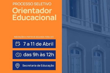 PREFEITURA DE PEDRO OSÓRIO ABRE PROCESSO SELETIVO PARA ORIENTADOR EDUCACIONAL