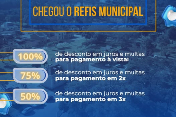 CHEGOU O REFIS MUNICIPAL 2025