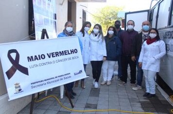 Campanha Maio Vermelho e vacinação na praça são realizados em Pedro Osório