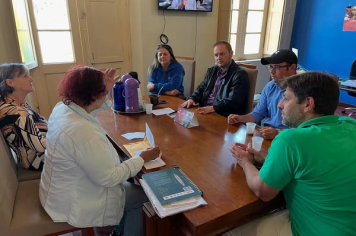 Visita das divulgadoras da filosofia Seicho-No-Ie, Tereza Vitória e Clodomira Gonçalves.  