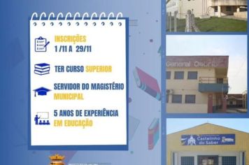 Processo Seletivo para Diretor de Escola