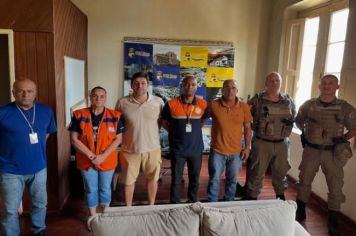 PEDRO OSÓRIO RECEBE DEMONSTRAÇÃO DE ALERTA DA DEFESA CIVIL