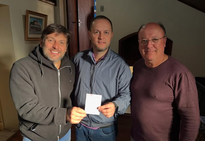 Convite do patrão do CTG Fogo de Chão, Milton Vaghetti