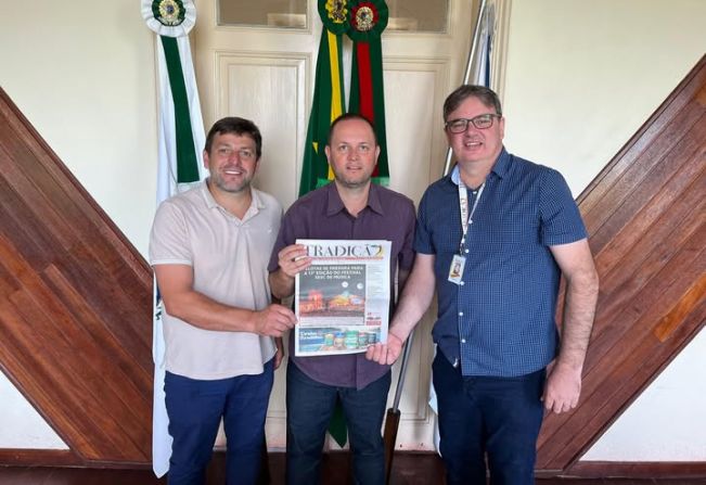 Diretor do Jornal Tradição Regional, Adilson Cruz, em nossa cidade!