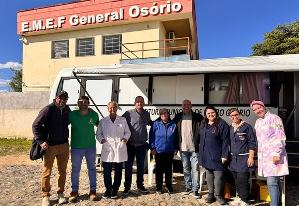PROGRAMA “SAÚDE NA ESCOLA” LEVA ATENDIMENTO À ESCOLA GENERAL OSÓRIO
