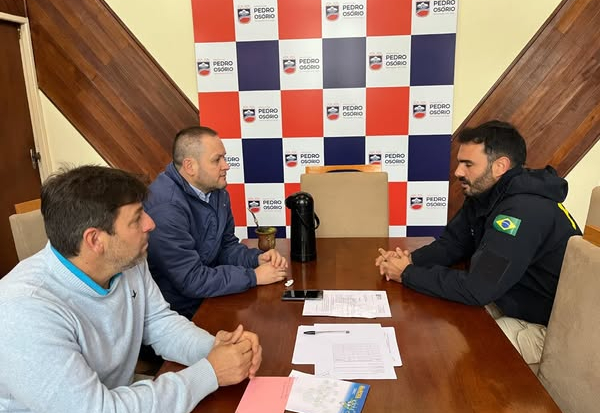  visita do chefe da Delegacia da Polícia Rodoviária Federal de Pelotas, Daniel Pitrez