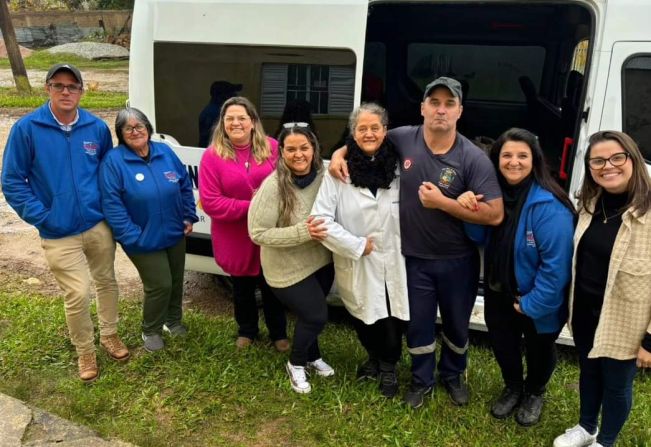 MATARAZZO E ASSENTAMENTO NOVO PEDRO OSÓRIO RECEBEM EQUIPE DE SAÚDE