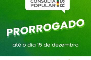 Prorrogada a votação da Consulta Popular