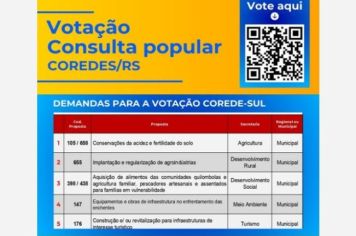 É hora de escolher as prioridades da nossa região!