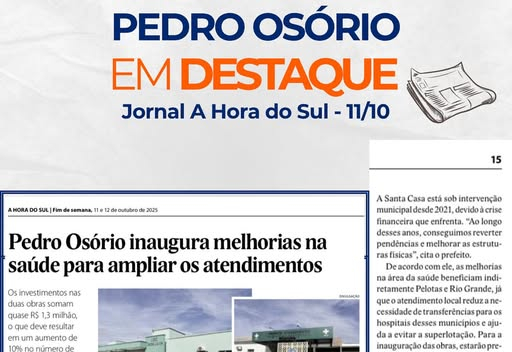 PEDRO OSÓRIO EM DESTAQUE!